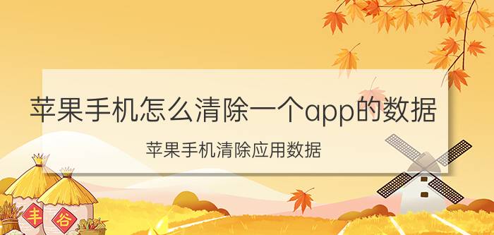 苹果手机怎么清除一个app的数据 苹果手机清除应用数据